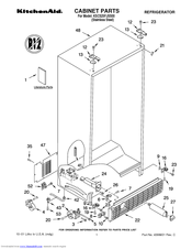 KitchenAid KSCS25FJSS00 Parts List