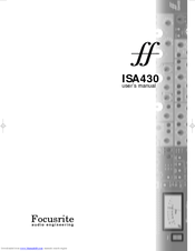 Focusrite ff ISA430 User Manual