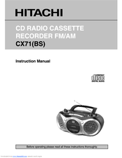 Hitachi CX71(BS) User Manual