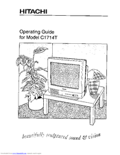 Hitachi C1714T Operating Manual