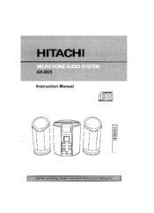 Hitachi AX-M25 Instruction Manual