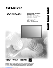 Sharp LC-32LE440U Operation Manual