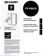 Sharp Plasmacluster FP-P60CX Operation Manual