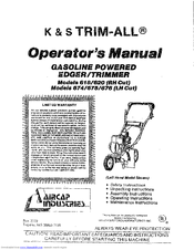 Aircap TRIM-ALL674 Operator's Manual