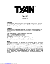 Tyan S8238 User Manual