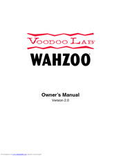 Voodoo Lab Wahzoo Owner's Manual