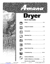 AMANA 2200672 Use & Care Manual