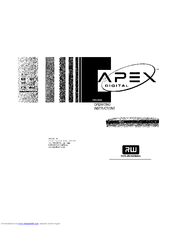 Apex Digital DRX-9000 Operating Instructions Manual