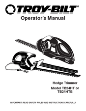 Troy-bilt TB24HTB Operator's Manual
