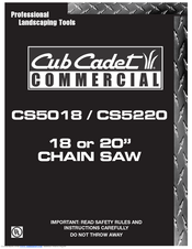 Cub Cadet CS5018 Operator's Manual