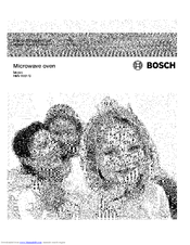 BOSCH HMV 8051 U Use & Care Manual