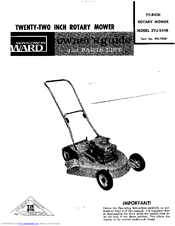 Montgomery Ward ZYJ-244B Owner's Manual And Parts List