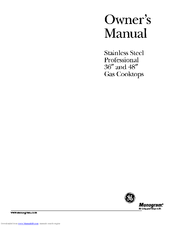 GE ZGU48L4GH1SS Owner's Manual