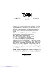 Tyan Transport GS14 Manual