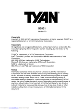 Tyan S5501 Notice