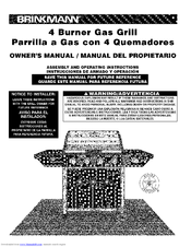 BRINKMAN Gas Grill Owner's Manual