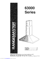 BROAN RANGEMASTER 63000 Series Instructions Manual