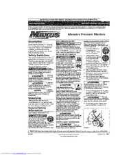 Maxus MXS21002 Operating Instructions Manual