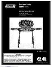 COLEMAN 9944 Series Instructions For Use Manual