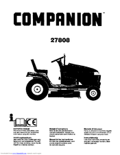 Companion 27808 Instruction Manual