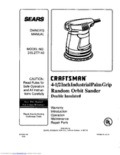 CRAFTSMAN 315.277140 Owner's Manual