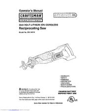 Craftsman 320.26314 Operator's Manual