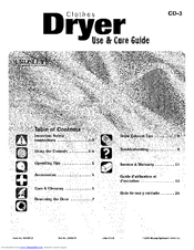 CROSLEY CD-3 Use & Care Manual