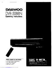 Daewoo DVR-5088N Operating Instructions Manual