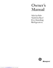 GE ZFSB25DTBSS Owner's Manual