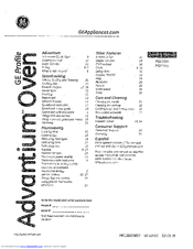 GE Profile Advantium PSB1001 Owner's Manual