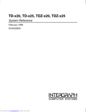 Intergraph TD-x20 Setup System Reference Manual