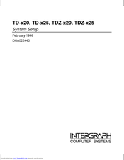 Intergraph TD-x20 Setup Setup Manual