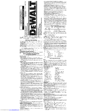 DEWALT DWP610 Instruction Manual