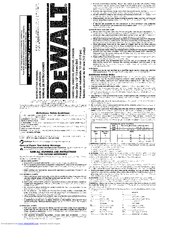 DEWALT DWD220 Instruction Manual