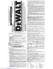 DEWALT D25023 Instruction Manual