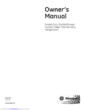 GE Monogram ZFGB21HYASS Owner's Manual