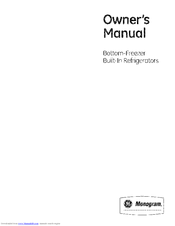 GE Monogram ZICS360NRJRH Owner's Manual