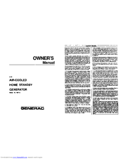 Generac Power Systems 9067-0 Owner's Manual