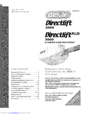 Genie DirectliftPlus 3060 Operation And Maintenance Manual