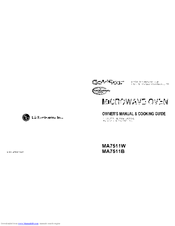 Goldstar MA7511W Owner's manual & cooking guige Owner's Manual & Cooking Manual