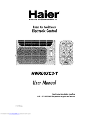 Haier HWR06XC3-T User Manual