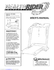Healthrider HRTL09991 User Manual