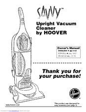 Hoover SAVVY U8135-900 Owner's Manual