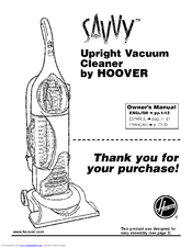 Hoover SAVVY U8157-900 Owner's Manual