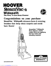 Hoover SteamVac F6025910 Owner's Manual
