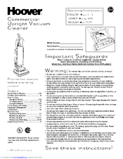 Hoover Soft Guard C1412-900 Owner's Manual