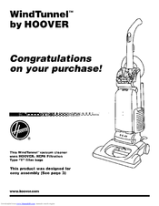 Hoover WindTunnel U5470-900 Owner's Manual