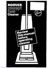 Hoover concept two U4211 Owner's Manual