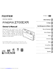FujiFilm FinePix Z700EXR Owner's Manual