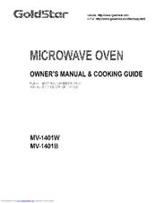GOLDSTAR MV-1401B Owner's Manual & Cooking Manual